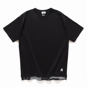 (EX275) Fake Layer Graphic Tee NoSideSeams Travel Wear