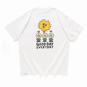 (EX514) Plant Graphic Pocket Tee Classic Style Relax Style Trend