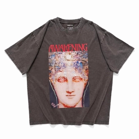 Essential Casual (EX579) AWAKENING Graphic Washed Tee