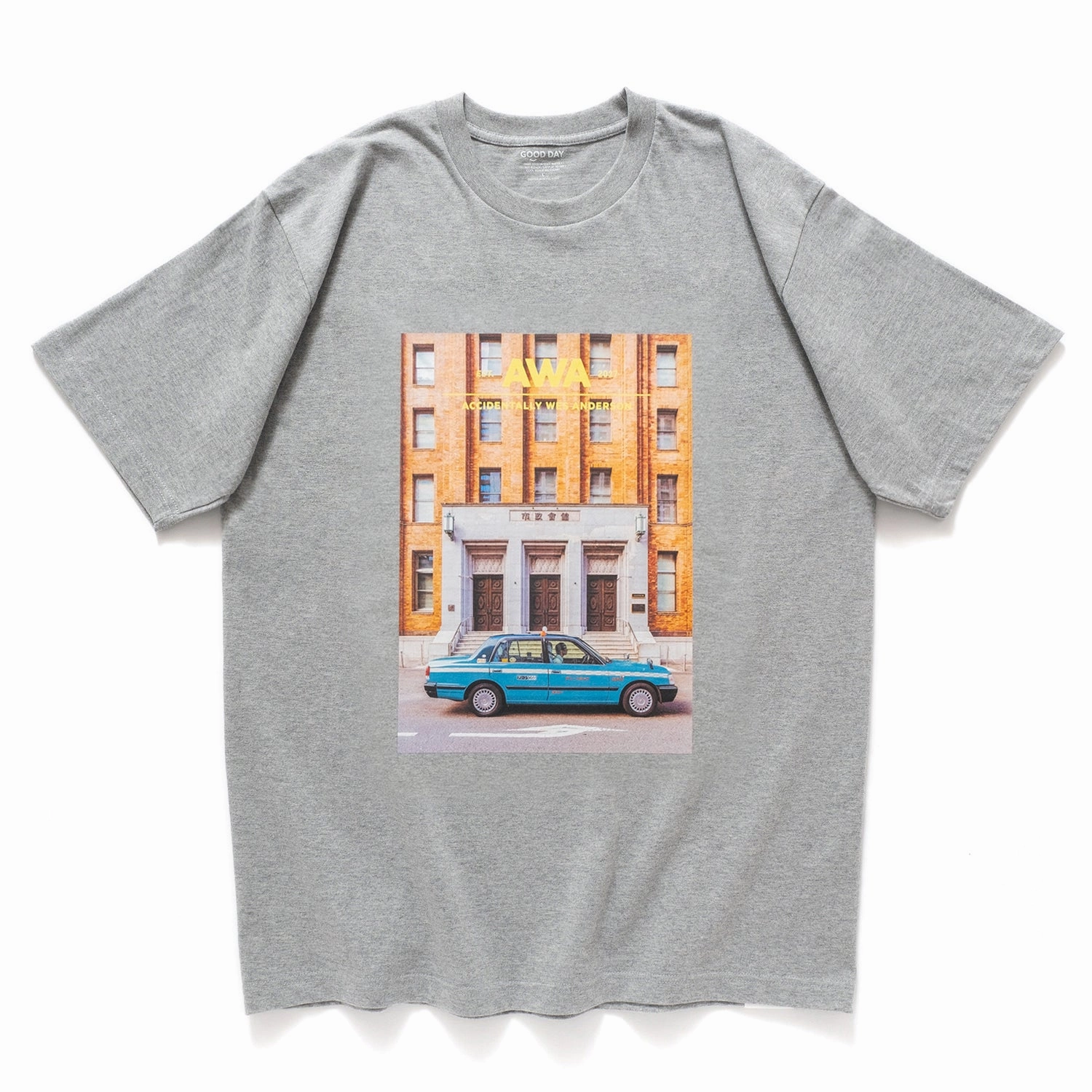 (EX632) Tokyo Taxi Print Tee MoistureWickingFabric casual top