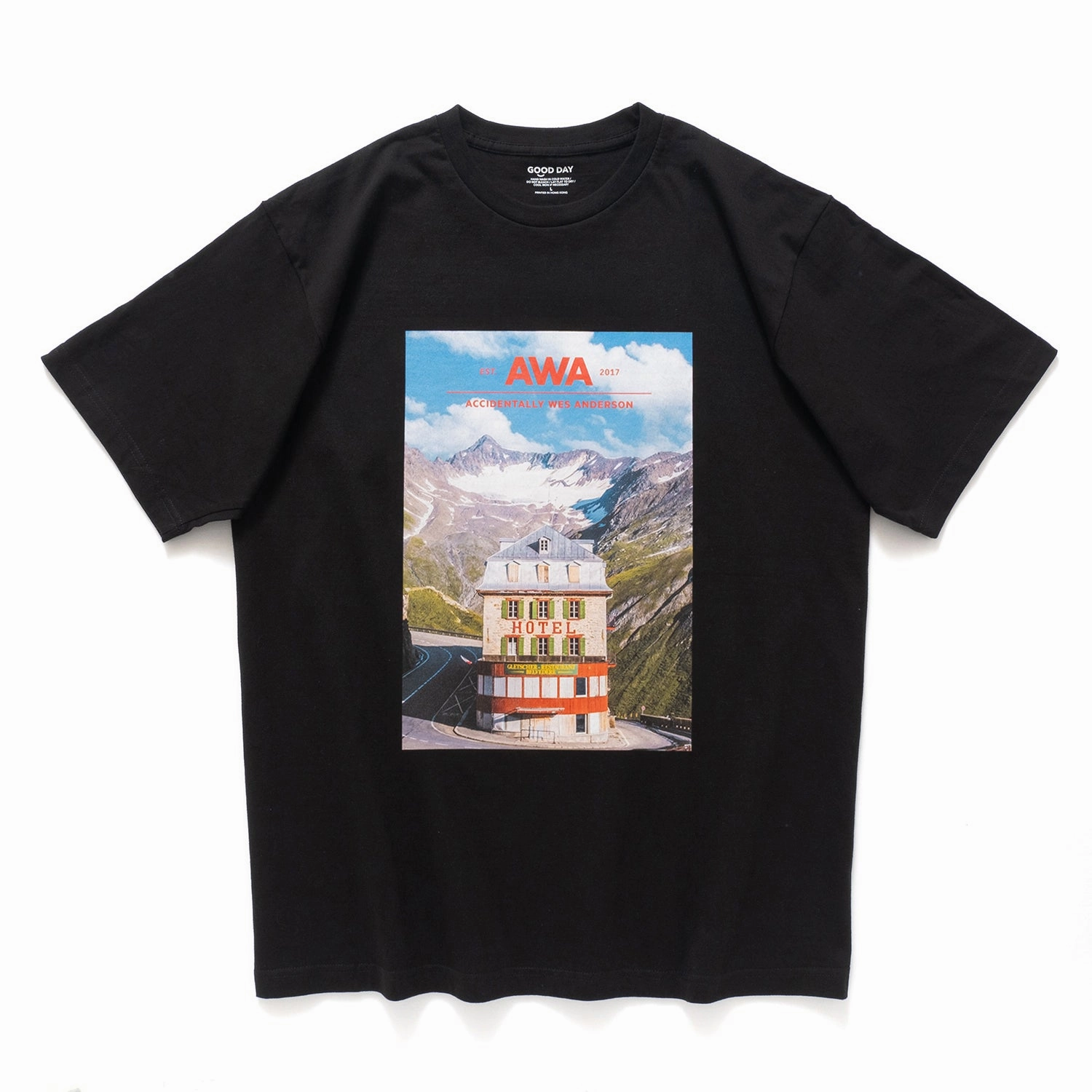 (EX634) Hotel Belvedere Print Tee Essential Casual