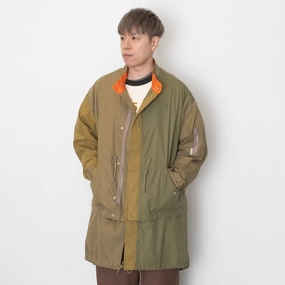 Weatherproof Zippers Elegant Evening (JK383) Colorblock 2 Way M51 Fishtail Parka Luxe Appeal