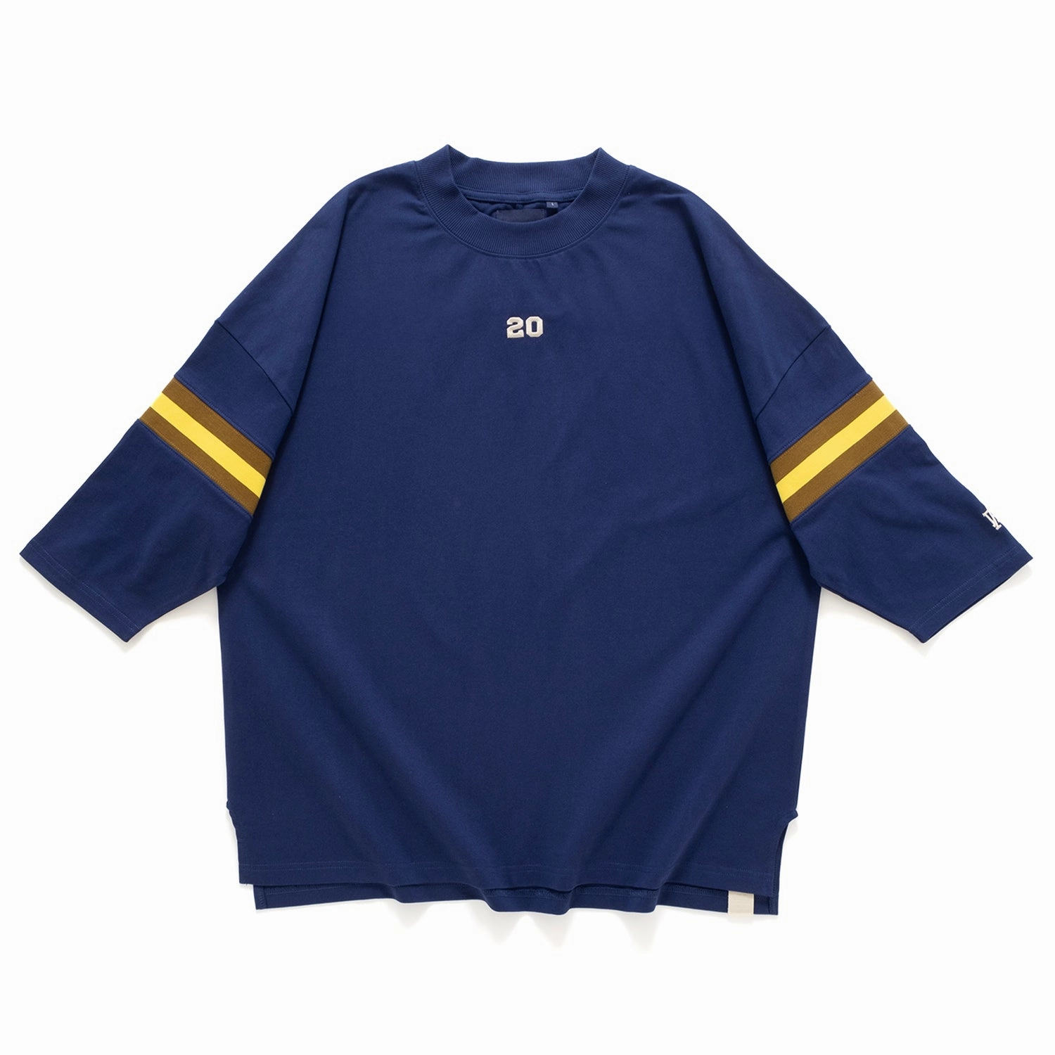 Smooth Seam Technology Versatile Style Trend (TP1290) Embroidery Cropped Sleeve Tee