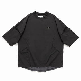 City Casual (TP1338) Contrast Cropped Sleeve Tech Tee