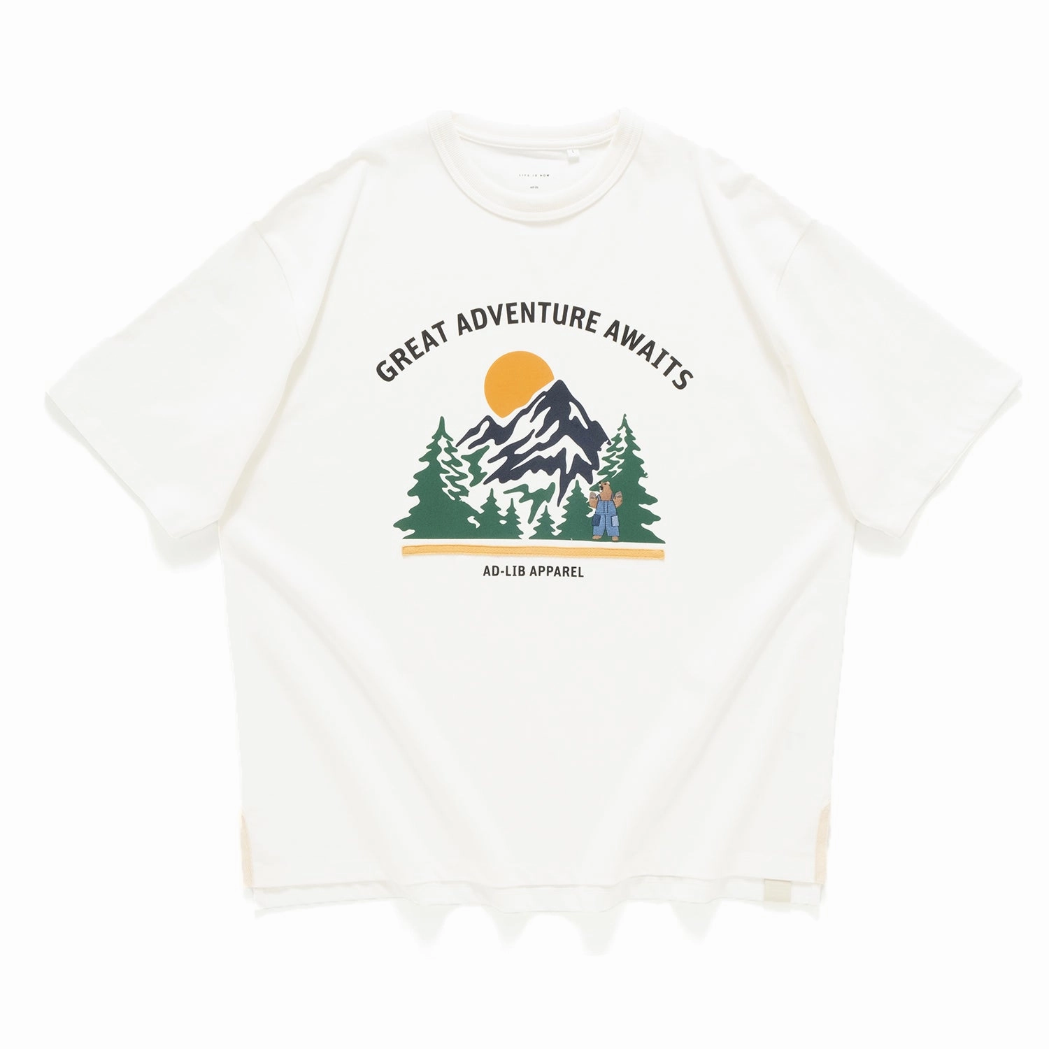 (TP1471) Flock Print Graphic Tee Multi Purpose Wear
