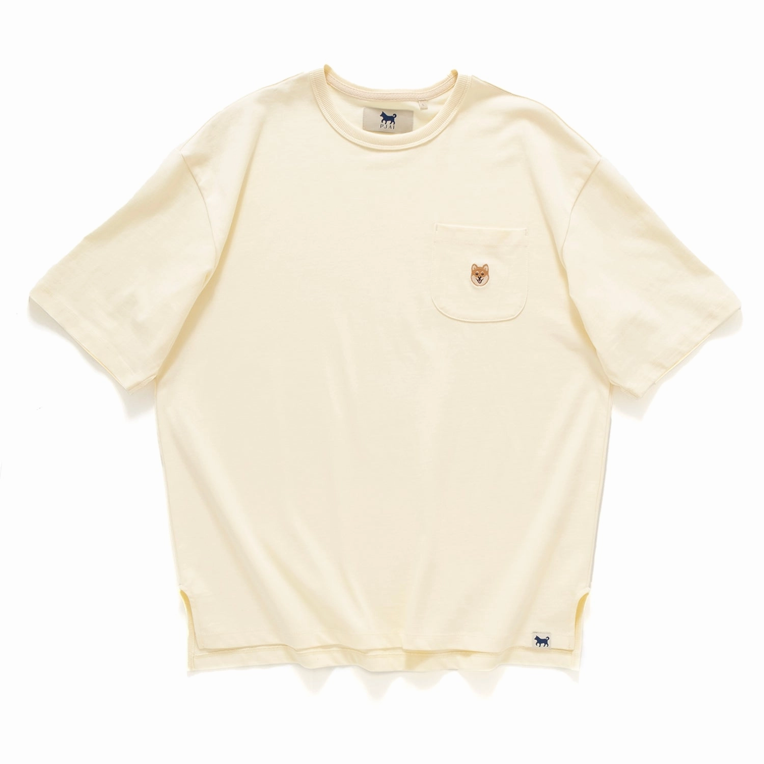 (TP1483) Embroidery Pocket Tee Fun and Comfortable Relaxing Day