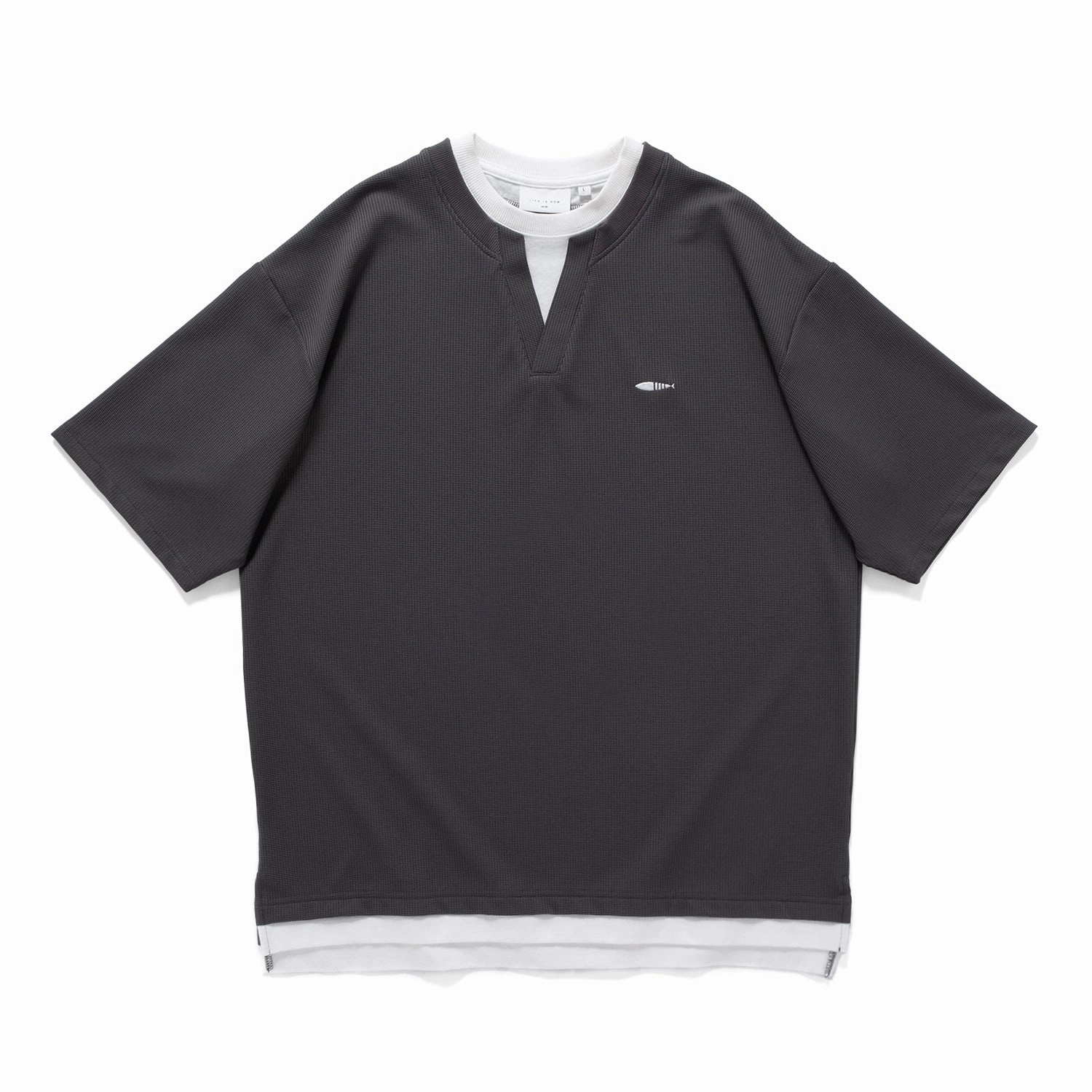 Classic Outfit Organic Cotton Blend (TP1560) Fake Layer V Neck Cool Touch Tee