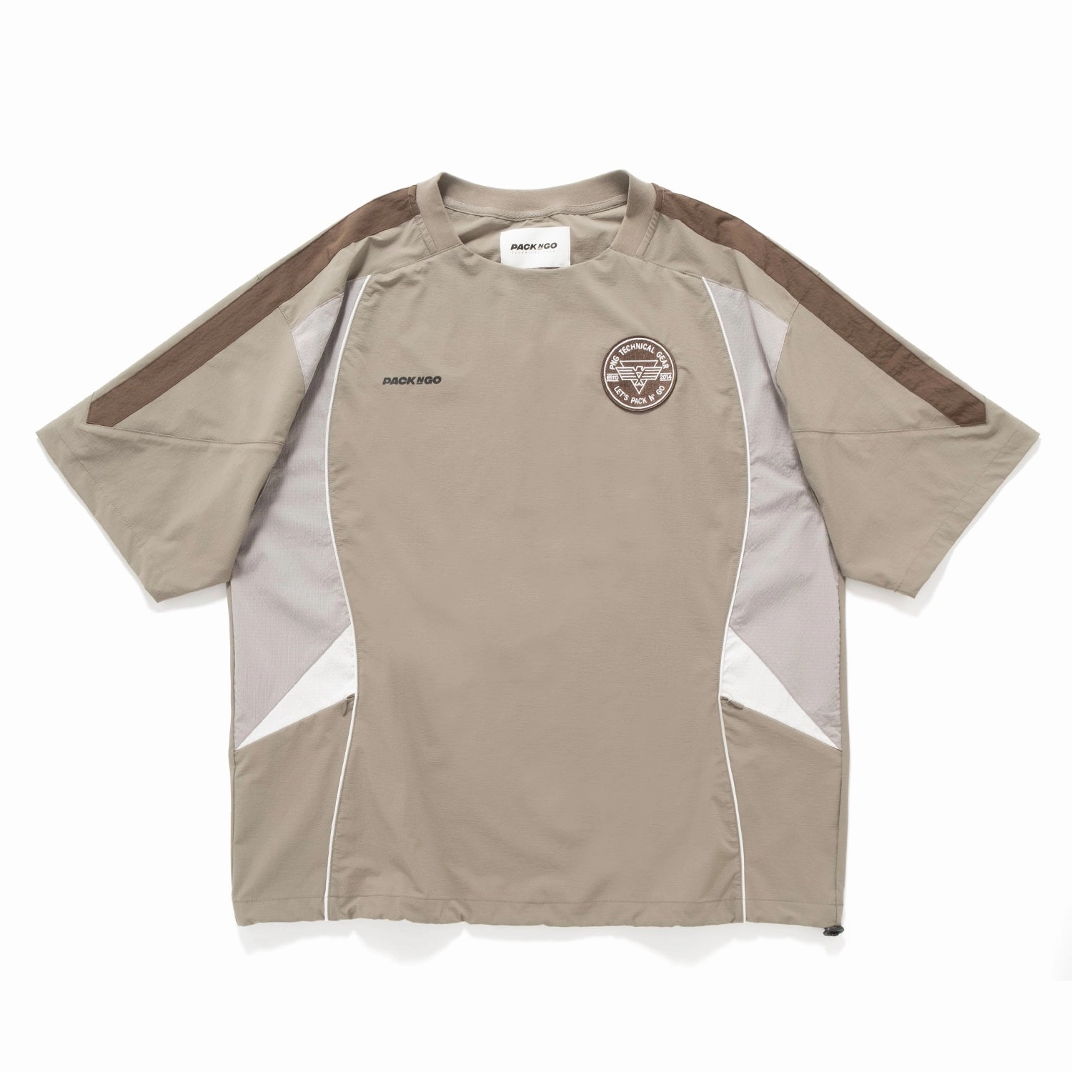 Chic Vibes MinimalBranding (TP1577) Tech Patchwork Jersey Tee