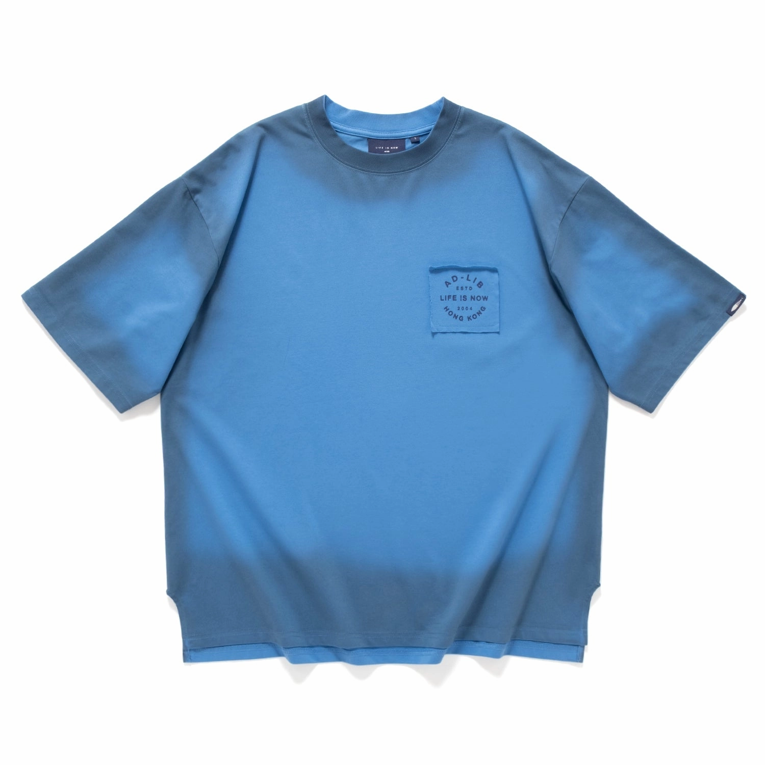 Oversized Cut Eco Conscious Production (TP1593) Cool Touch Splashed Patch Tee
