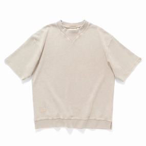 (TP1604) Washed Waffle Tee High-End Quality Seam Free Back