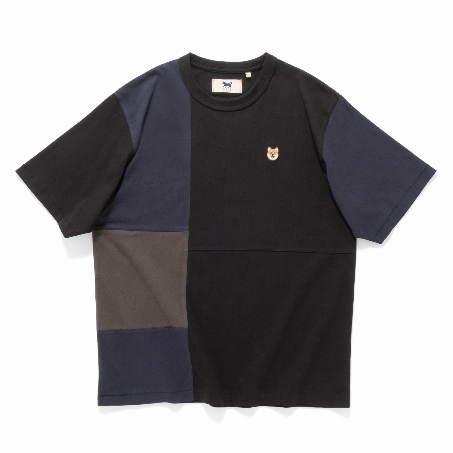 (TP1610) Embroidery Patchwork Tee Lightweight Comfort Wear