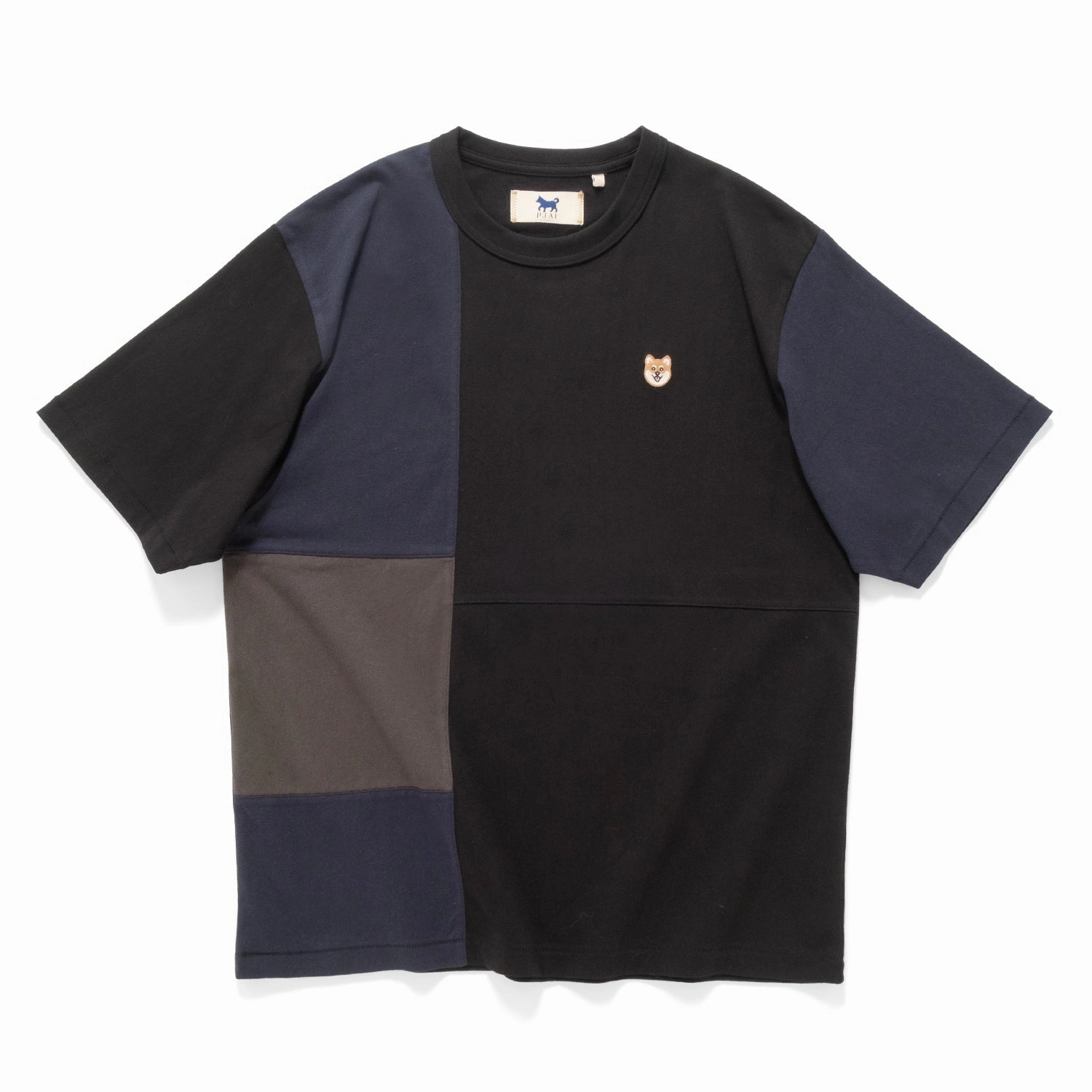 tall size (TP1610) Embroidery Patchwork Tee
