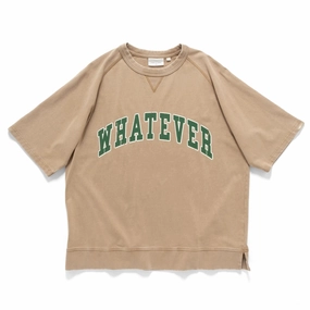 (TP1660) Washed College Sweat Tee Smart Fit Layered Comfort