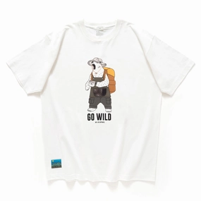 (ZT1033) Camp Bear Graphic Tee Fashionable Chic Vibes