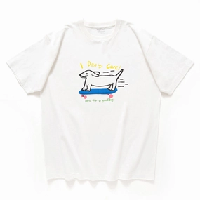 Reinforced Hemline Minimalist Layer (ZT1115) Skateboard Dog Graphic Tee