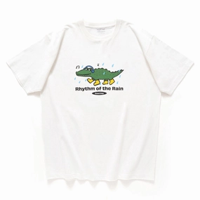 (ZT1175) Rhythm of The Rain Graphic Tee Everyday Style Trend Active Style