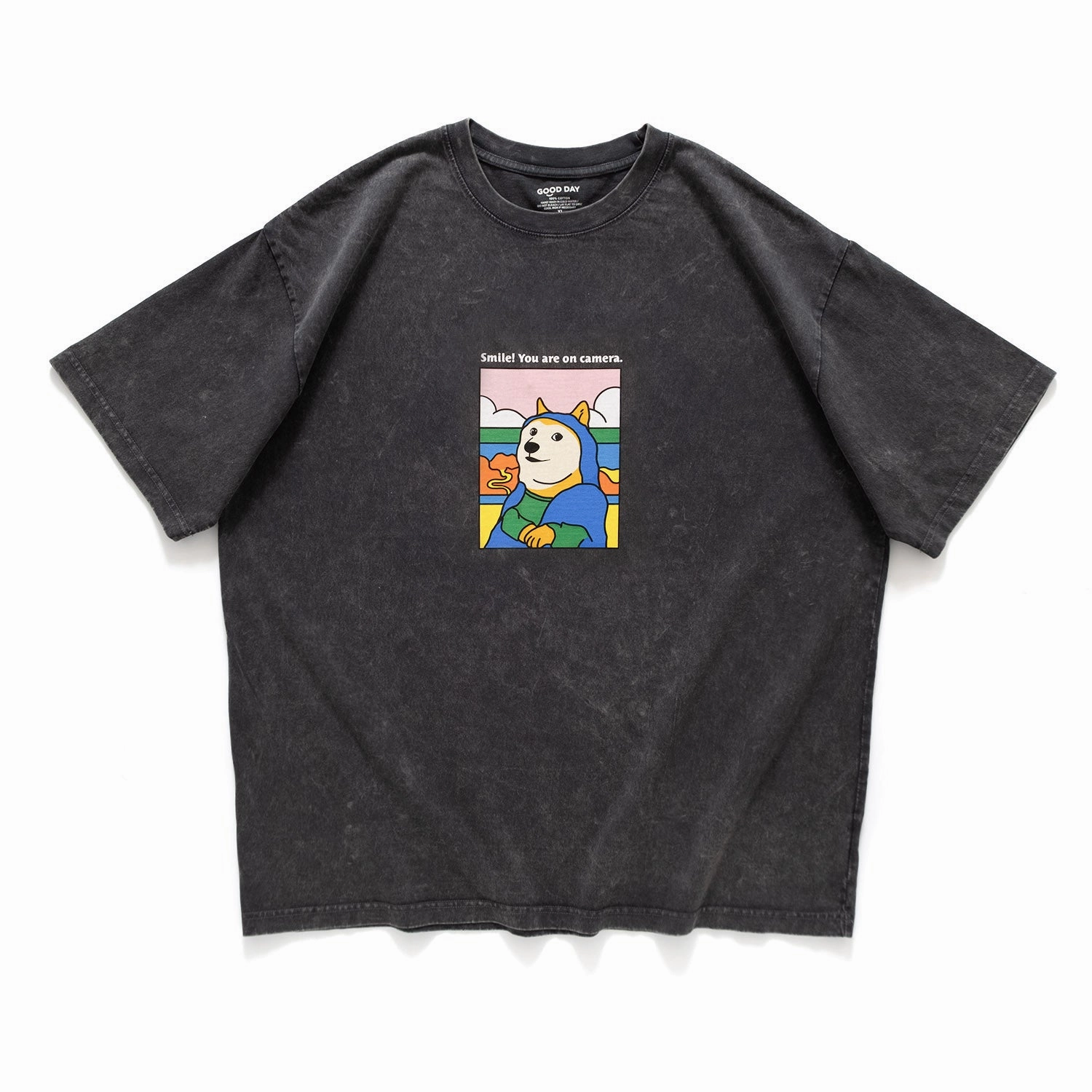 Comfy Casual (ZT1234) Smile! Shiba Graphic Tee