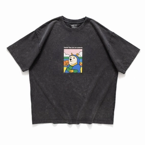 Tubular Knit Structure (ZT1234) Smile! Shiba Graphic Tee