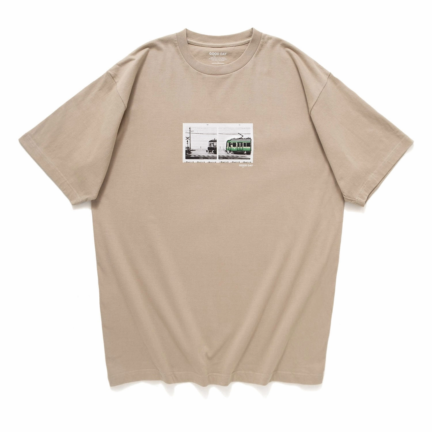 (ZT1262) Kamakura Embroidery Photoprint Tee spandex blend