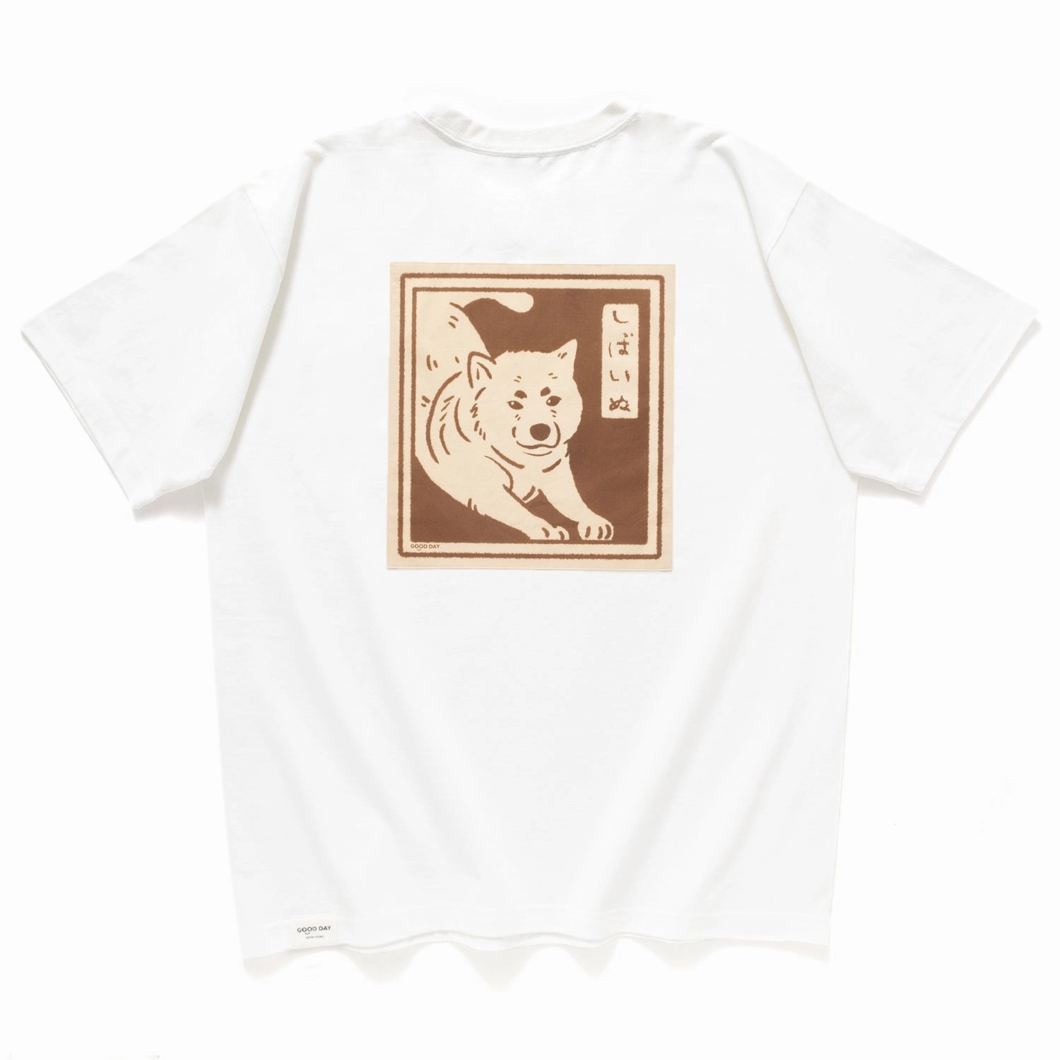 Urban Casual Look Simple Comfort Look (ZT1403) Shiba Printmaking Patchwork Tee