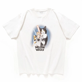 (ZT1421) MEOW WARS Graphic Tee Fresh Outfit Style Urban Fashion Look
