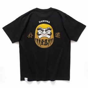 Beach relaxation (ZT1428) Daruma Graphic Embroidery Tee