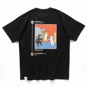 (ZT1470) Shiba Threads Graphic Tee Ultra Soft Blended Textile