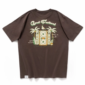 Daily Favorite Hypoallergenic Textile (ZT1515) Good Festival Embroidery Graphic Tee