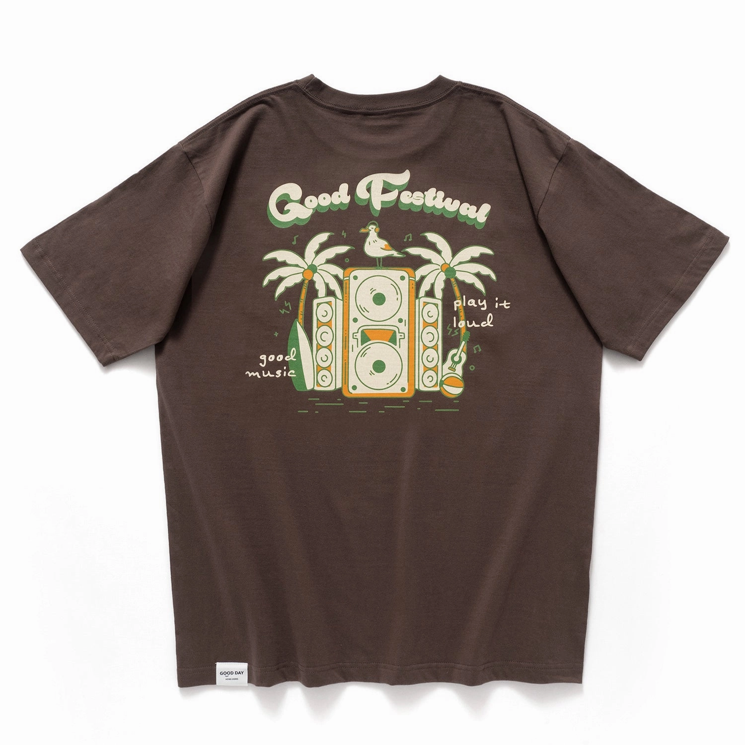(ZT1515) Good Festival Embroidery Graphic Tee Sleek Layer Wrinkle Resistant Texture