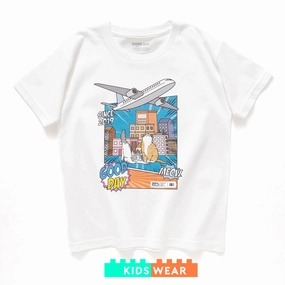 Self Fabric Tape Spandex Enhanced Elasticity (ZT1538) Kids Purrrfect View Graphic Tee