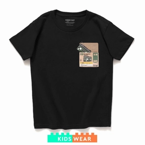 (ZT1540) Kids Toybox Tramway Pocket Tee Moisture Management Fabric Essential Top