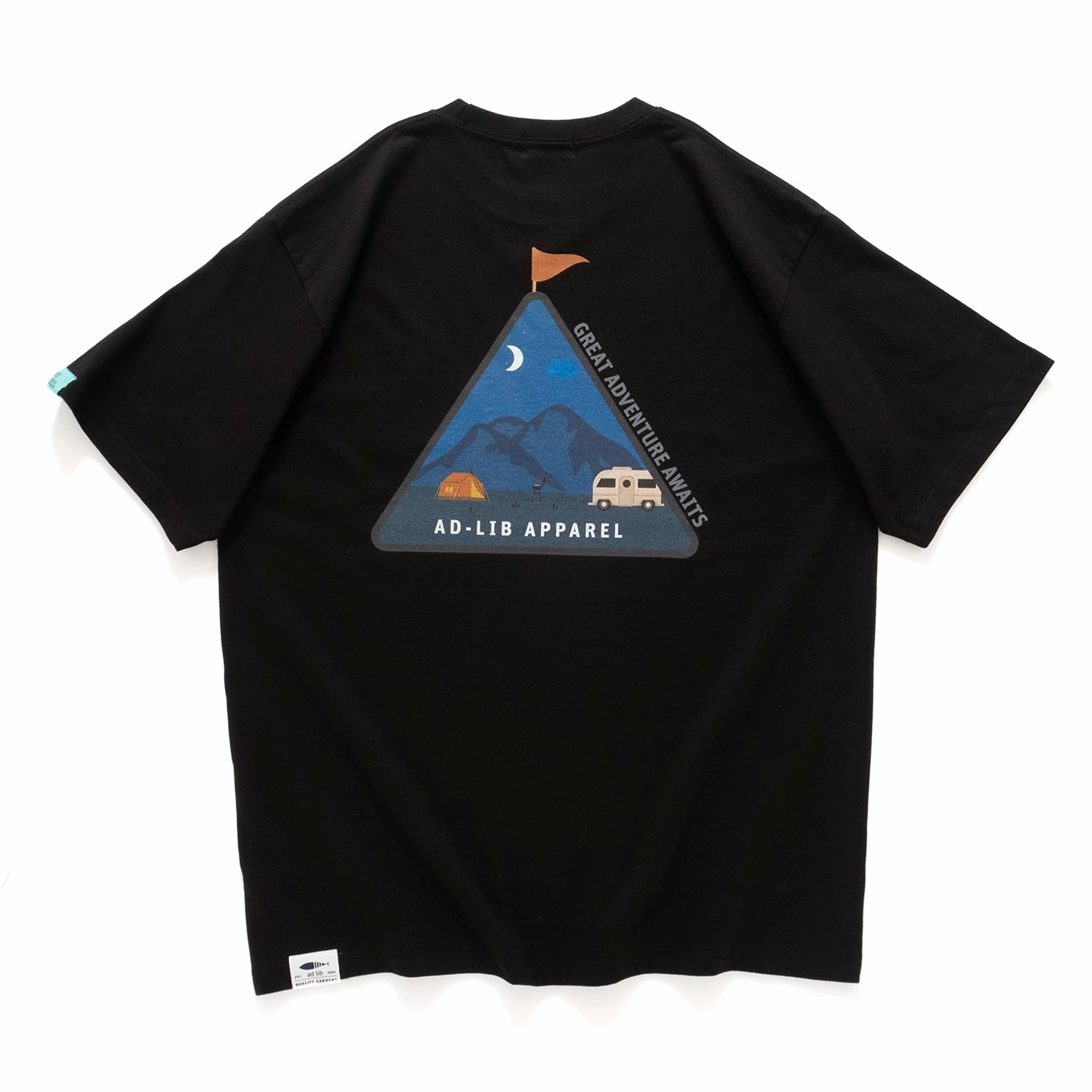 (ZT1544) Night Outdoor Graphic Tee Chic And Comfortable