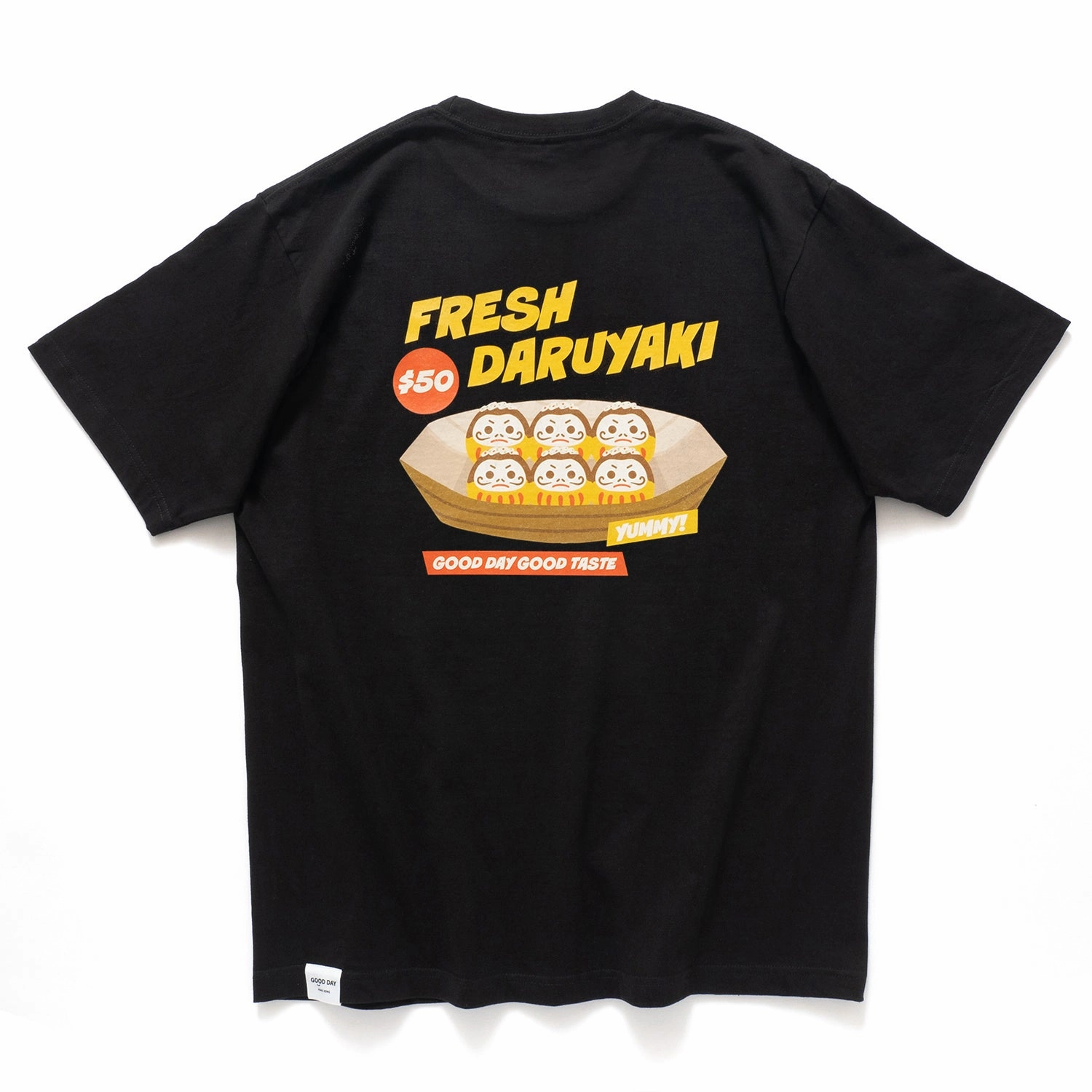 (ZT1561) Fresh Daruyaki Graphic Embroidery Tee Wrinkle Resistant Material