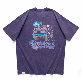 Foam Print Detail MoistureWickingFabric (ZT1572) Skeleton's Vacation Graphic Tee