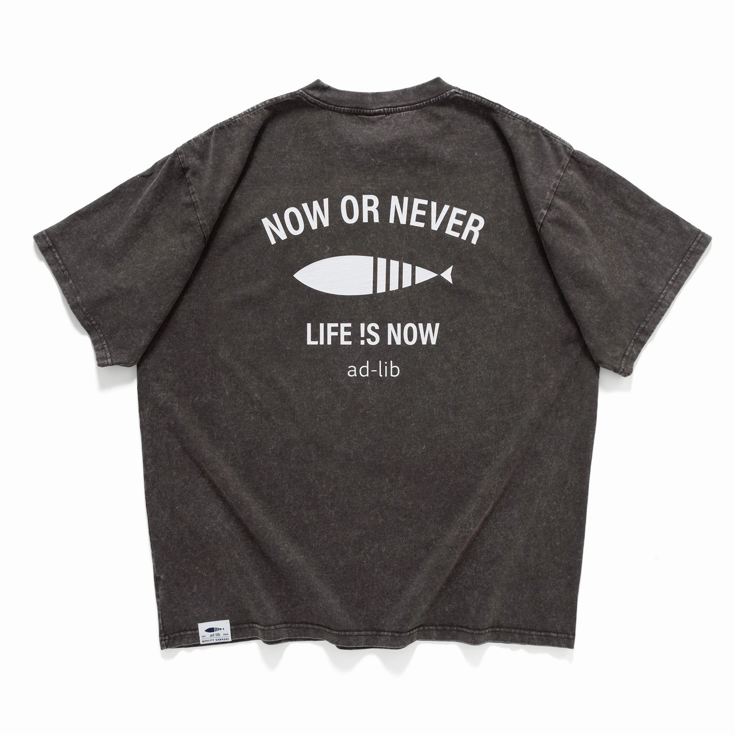 Comfortable Look Ribbed Neckline (ZT1582) Life !s Now Graphic Tee (Online Exclusive)
