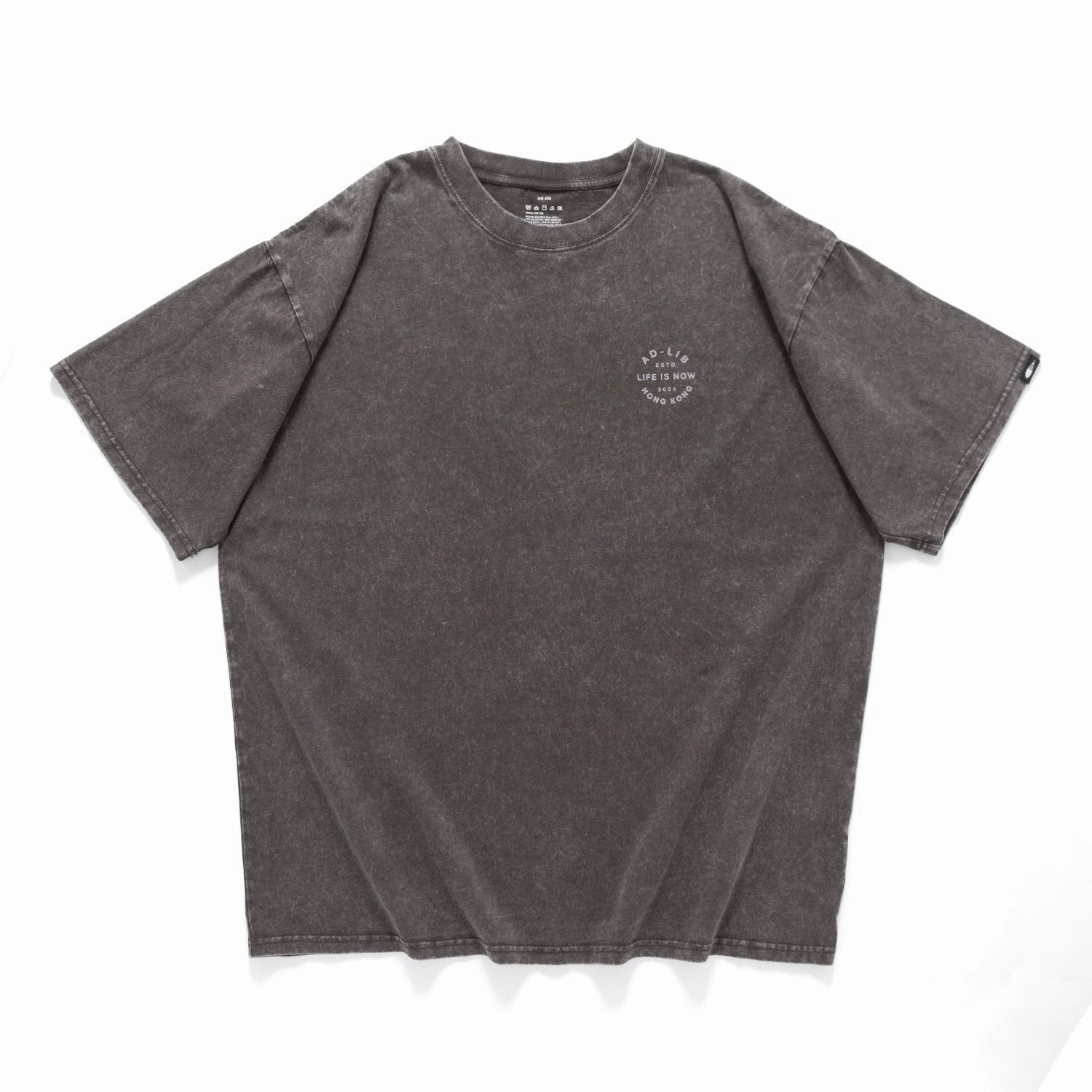 (ZT1597) Life !s Now Washed Tee Zip Up Anti Pilling Surface