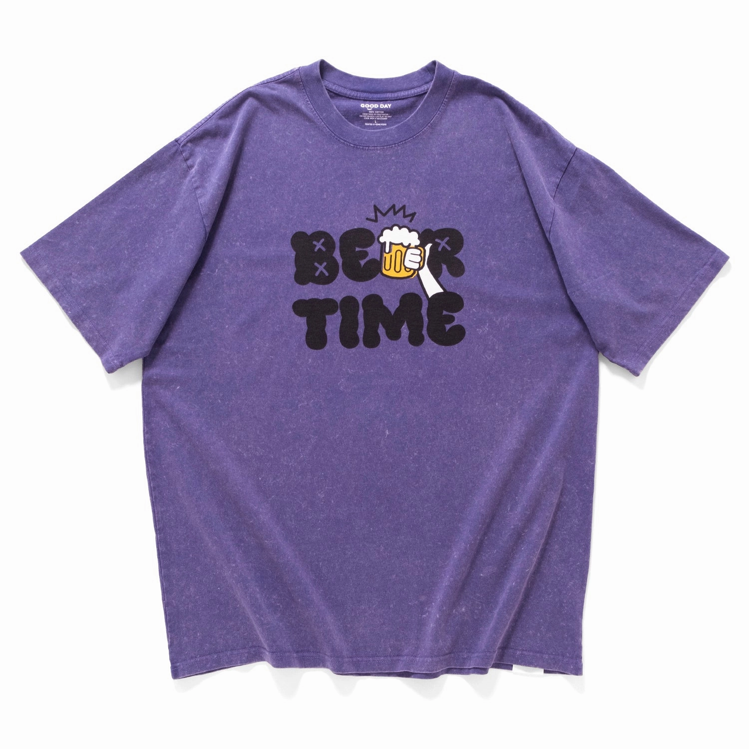 Layering Must-Have Weekend Comfort (ZT1626) Beer Time Graphic Washed Tee