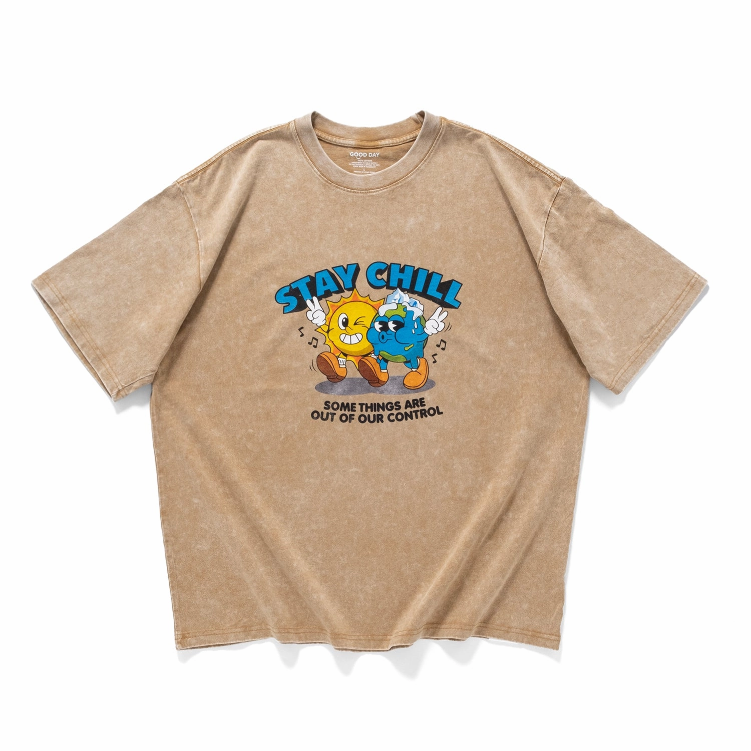 NonRestrictive Cut (ZT1629) Stay Chill Retro Graphic Tee