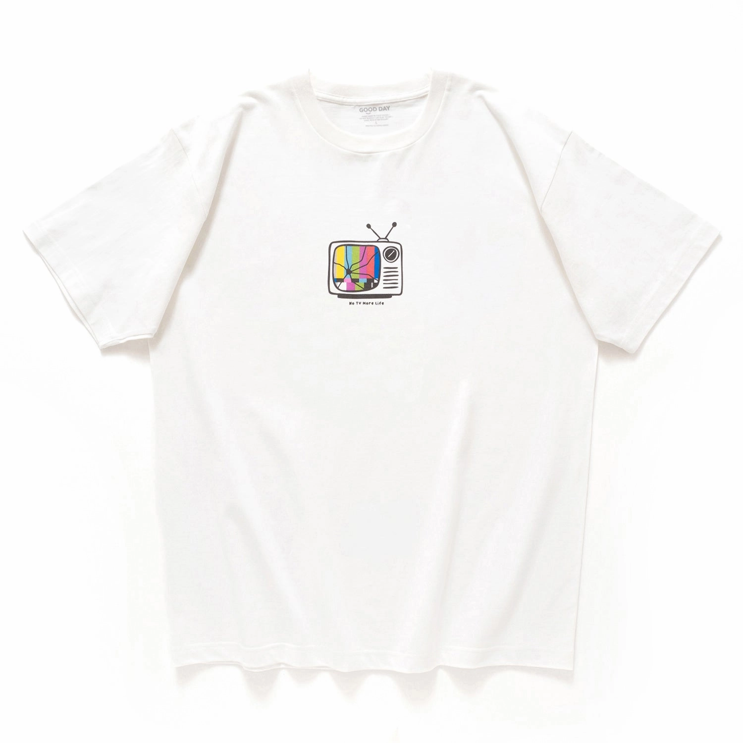 Taped Neckline (ZT1631) No TV More Life Graphic Tee