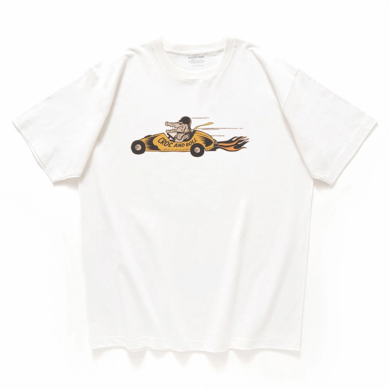 Lace trim Classic Trend Look (ZT1647) Crocodile Driver Graphic Tee