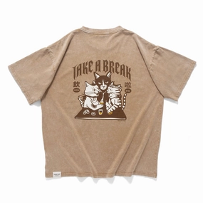(ZT1667) Take A Break Graphic Tee Low Impact Processing