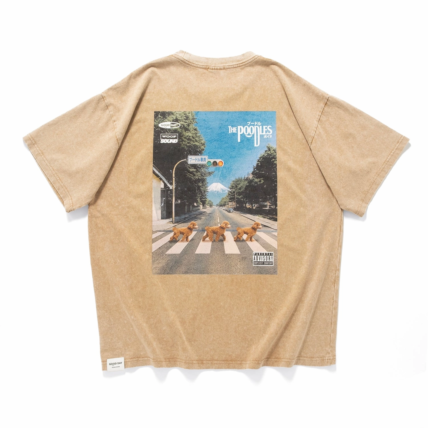 (ZT1716) The Poodles Graphic Tee Compact Stitch Pattern Chilly Day Comfort