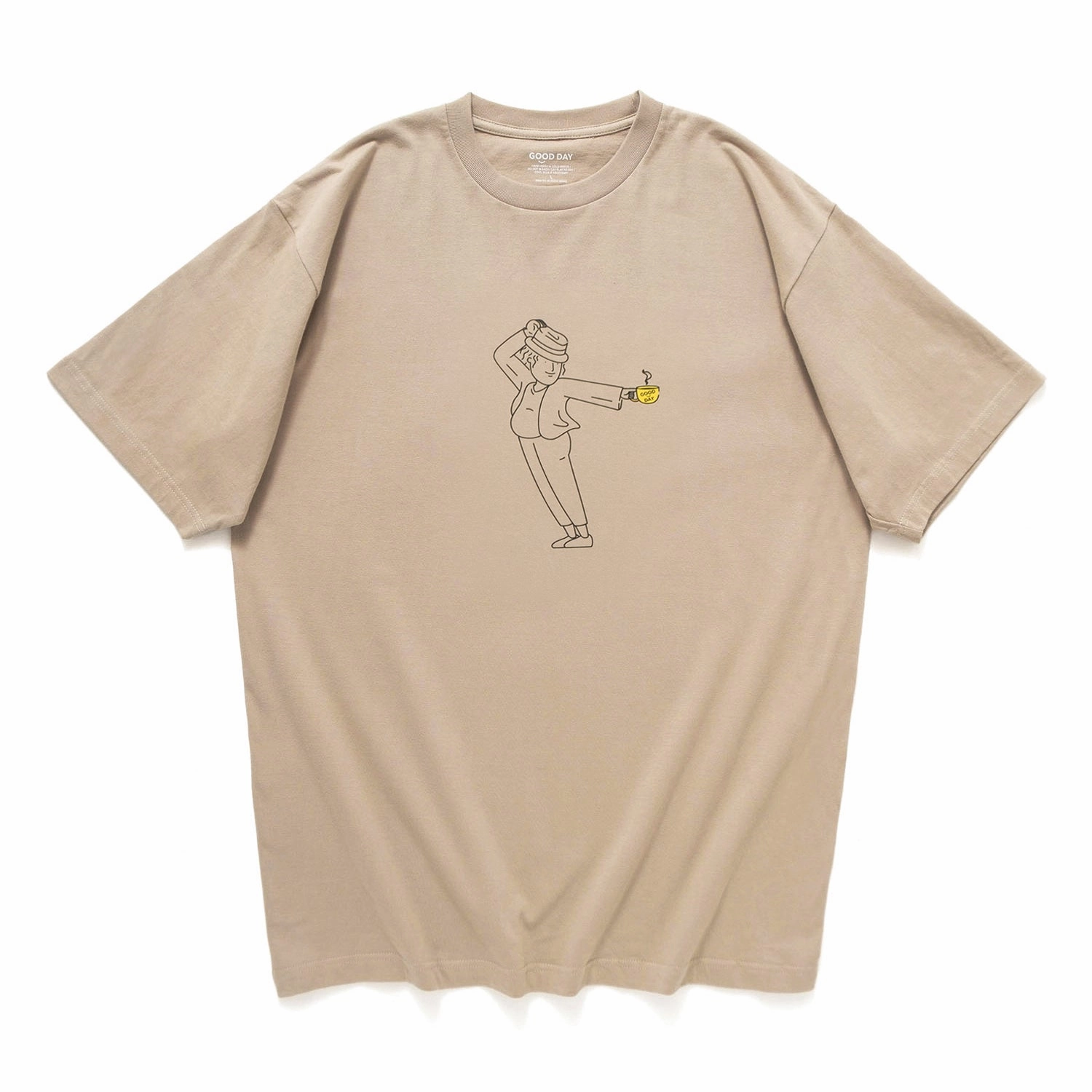 (ZT1758) Coffee With MJ Graphic Tee Summer Comfort