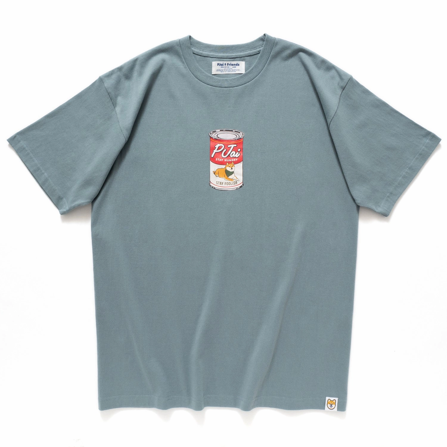 Smart Casual Foam Print Detail (ZT704) Can Soup Graphic Tee