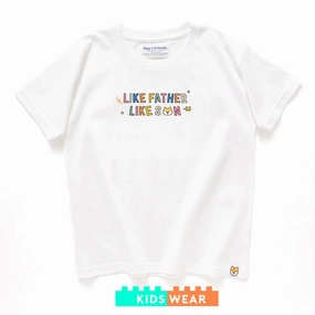 (ZT759) Kids Like Father Like Son Graphic Tee Minimalist Aesthetic