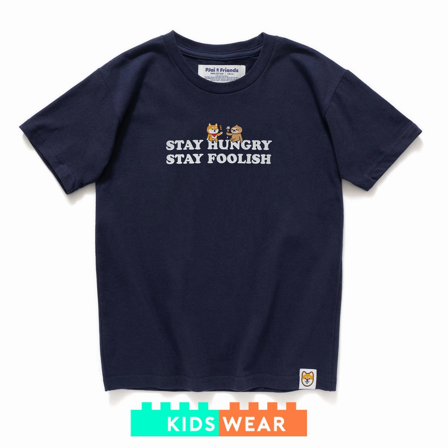 Classic Style anti static (ZT880) Kids Stay Hungry Stay Foolish Graphic Tee