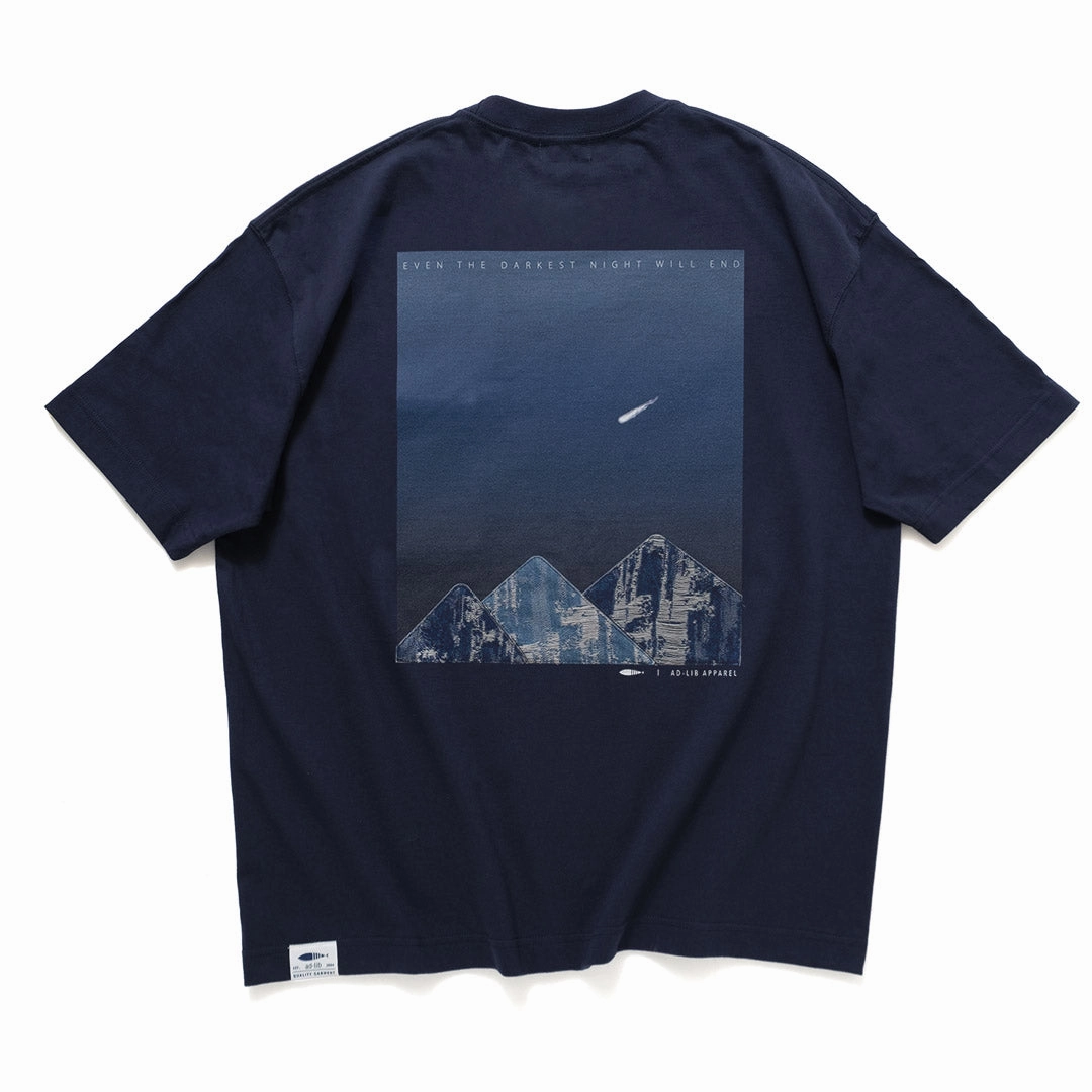 Airflow Mesh Panels Effortless Comfort (ZT949) The Darkest Night Patchwork Pocket Tee