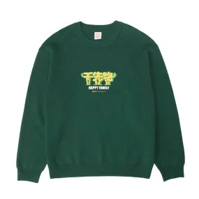 A Thousand Futures 'Happy Family' Knit Sweater - Forest Green Eco Friendly Material Winter Essentials