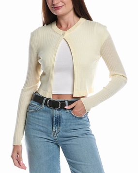A.L.C. Chloe Wool Cardigan Softened Edges