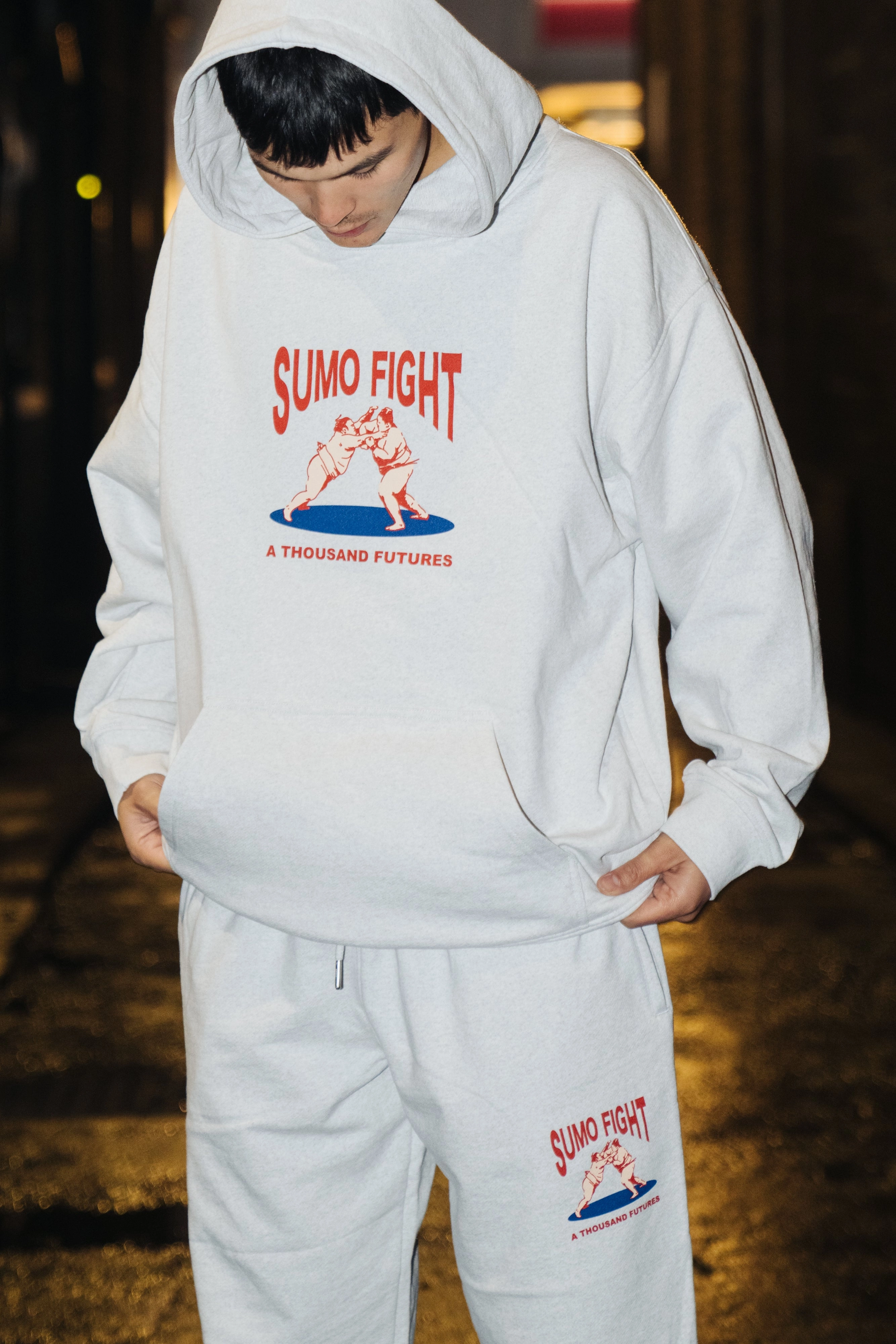 Warthog like A Thousand Futures 'Sumo Fight' Hoodie - Ash